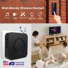 Wireless Doorbells Rings IP55 Waterproof 984ft Cordless Doorbell Chimes 55 Chimes W/1  Plug Receiver for Office Apartment House