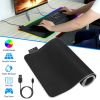 Large LED Gaming Mouse Pad RGB Computer Keyboard Mouse Mat w/ 10 Light Modes Non-Slip Rubber Base for Game Office