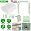 Garden Mesh Netting Kit With 8.2x25.9FT Ultra Fine Screen Mesh 12 Clips 6Pcs Garden Hoops Greenhouse Raised Bed Plant Covers Garden Barrier For Vegeta
