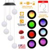 Solar Powered LED Ball Wind Chimes Color Changing LED String Light Patio Garden Decor