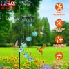 Wind Chimes Humming Bird Feeder Ant and Bee Proof Outdoor Hanging Hummingbird Feeder For Viewing Decoration For Garden Patio Yard Balcony