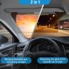 2 IN 1 Anti-Glare Auto Sun Visor Day Night Driving HD Clip Sun Shield Blocker Anti Dazzle UV-Filtering Shading Mirror