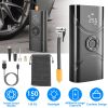 Car Tire Inflator Pump Portable Car Air Compressor 6000mAh Wireless Electric Air Pump 150 PSI with LED Light