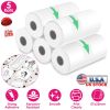 5 Rolls Self Adhesive Printer Paper Thermal Mini Printer Paper White Mini Printer Photo Paper Fit for Wireless Thermal Mini Printer 57x25mm