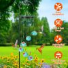 Wind Chimes Humming Bird Feeder Ant and Bee Proof Outdoor Hanging Hummingbird Feeder For Viewing Decoration For Garden Patio Yard Balcony