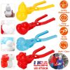 4Pcs Snowball Makers Set Clip Snow Molds Toys Beach Sand Toy with Handle for Snow Fight Winter Activities