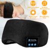 Sleep Eye Mask Wireless Headphones Adjustable Hands-free Skin Friendly Cotton Mask Headsets w/ Speakers Microphone Washable For Insomnia Travel