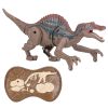 Remote Control Dinosaur Toys Jurassic Realistic RC Dinosaur Rechargeable T-Rex Walking Robot with 3D Eye Roaring Sounds Red Light Remote Control for 3