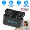 5.1 TWS Wireless Earbuds Headphone in-Ear Earphone Headset w/ Charging Case IPX4 Waterproof Power Bank