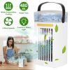 4 In 1 Portable Air Conditioner Fan Evaporative Air Cooler Water Mist Cooling Fan for Desktop 3 Speeds Nightlight