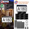 Solar Powered House Numbers LED Light Dusk To Dawn Address Plaque Sign Waterproof Wall Mount Ground Stake Number Plate Lamp for House Yard Garden Stre