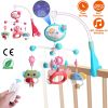 Baby Musical Crib Bed Bell Rotating Mobile Star Projection Nursery Light Baby Rattle Toy with Music Box Remote Control