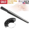Ring Size Stick Mandrel Finger Gauges Ring Sizer Kit Ring Measuring Tool US Size 0-15