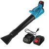 Cordless Leaf Blower 93MPH 431CFM Battery Powered Leaf Blower    with 6 Variable Speeds 2 Rechargeable Batteries for Yard Patio Driveway