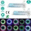 2Pcs 32LEDs Patterns Cycling Lights Rainbow Wheel Tire Flash Lamp Bicycle Colorful LED Wheel Spoke Signal Light w/ 30 Patterns