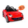Kids Electric Ride On Car with Parental Remote Control Early Education Music Car Lights Connection Sound Button 3 Speeds