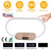 Bedside Table Lamp Touch Control Lamp with Clock Wireless Charging LED Desk Lamp Dimmable Nightstand Reading Lamp