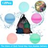 12Pcs Reusable Water Balloons Refillable Silicone Water Bombs for Water Games Water Balls for Summer Fun