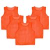 5Pcs Mesh Scrimmage Vests Soccer Basketball Team Training Pinnies Jerseys Shirt Adult Size