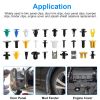 500Packs Bumper Fastener Rivets 30 Kinds Bumper Push Clips Fender Replacement Universally Fit for Honda Toyota Car Panel Skirt Shield Retainer