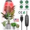 Plant Grow Light LED Full Spectrum Circle Growing Lamp with 3/9/12Hours Auto Timer Setting 9 Dimmable Brightness Height Adjustable for Indoor Plants