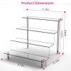2 Pack 4 Tiered Acrylic Riser Display Shelf Display Stands For Products Clear Figure Display Shelf for Pops Action Figure Collectibles Souvenir Desser