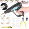 70W Plastic Welder Car Bumper Repair Kit Hot Stapler Welding Gun Plastic Repair Machine Soldering Tool with 200 Staples Pliers Cutter