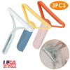 3Pcs Portable Lint Remover Reusable Double Sided Fabric Clothes Shaver Carpet Fuzz Carpet Scraper for Sweater Couch Mat