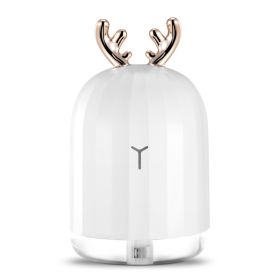 220ml Cool Mist Humidifier Ultrasonic Air Diffuser Atomizer w/7 Color Breathing Lights  Auto Off Office Home Yoga (Option: Deer)