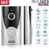 WiFi Video Doorbell Wireless Door Bell 720P HD WiFi Security Camera w/ Two-way Talk PIR Motion Detection IR Night Vision Home Security Camcorder Offic