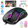 Wired Gaming Mouse 7200 DPI Laptop Optical Mouse Honeycomb Lightweight  Mouse with 4 Adjustable DPI Levels 7 Changeable Colors 6 Keys