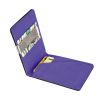 Unisex PU Leather Wallet RFID Blocking Slim Bifold Credit Card Holder with Money Clip
