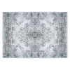 6x9FT Vintage Area Rug Modern Non Slip Carpet Boho Low Pile Soft Rug Waterproof Machine Washable Rug for Living Room Bedroom Kitchen Dining Room Under