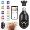 E27 WiFi Bulb Camera 1080P FHD WiFi IP Pan Tilt Security Surveillance Camera with Two-Way Audio Night Vision Motion Detection Function APP Control