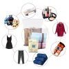9Pcs Clothes Storage Bags Water-Resistant Travel Luggage Organizer Clothing Packing Cubes for Blouse Hosiery Stocking Underwear
