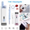 7 in 1 Laptop Keyboard Dust Cleaner Brush Set Earbud Cleaning Pen Electronics Dust Remover with Key Puller Multifunctional Cleaning Tool for PC Tablet