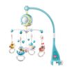 Baby Musical Crib Bed Bell Rotating Mobile Star Projection Nursery Light Baby Rattle Toy w/ Music Box Remote Control