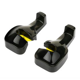 2Pcs Car Seat Headrest Hanger Car Headrest Hanging Hook For Bag Purse Cloth Grocery Organizer (Option: Black)