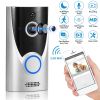 WiFi Video Doorbell Wireless Door Bell 720P HD WiFi Security Camera w/ Two-way Talk PIR Motion Detection IR Night Vision Home Security Camcorder Offic