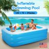 Inflatable Swimming Pools Family Swim Play Center Pool Blow up Kiddie Pool for Family Inflatable Lounge Pool for Kids Baby Adult Inflatable Water Ball