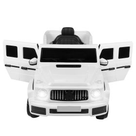 Kids Electric Ride On SUV Car with Parental Remote Control Early Education Music Swaying SUV Lights With Adjustable Speed (Option: Black)