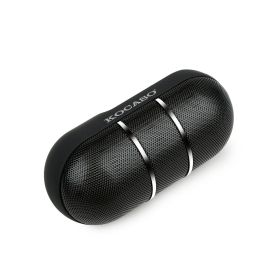 Ultra-Portable Rainbow LED Wireless Speaker (Option: Black)
