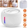 2.5L 84.54OZ Pet Water Fountain Smart Pet Drinking Fountain with LED Light 7 Pack Replaceable Filters Water Level Quiet Pump Dry-Run Protection Cat Do