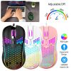 Wired Gaming Mouse 7200 DPI Laptop Optical Mouse Honeycomb Lightweight  Mouse with 4 Adjustable DPI Levels 7 Changeable Colors 6 Keys
