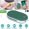 8000mAh 2 In 1 Electric Hand Warmer Rechargeable Hand Heater Portable Pocket Warmer with Power Bank 3 Heating Levels Digital Display Double-sided Heat