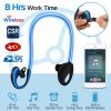 Wireless Sports Headsets Wireless V4.1 Neckband Earphones HD Stereo Sweat-proof Headphones Earbuds w/ LED Light Mic 8Hrs Work Running