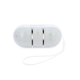 Ultra-Portable Rainbow LED Wireless Speaker (Option: White)